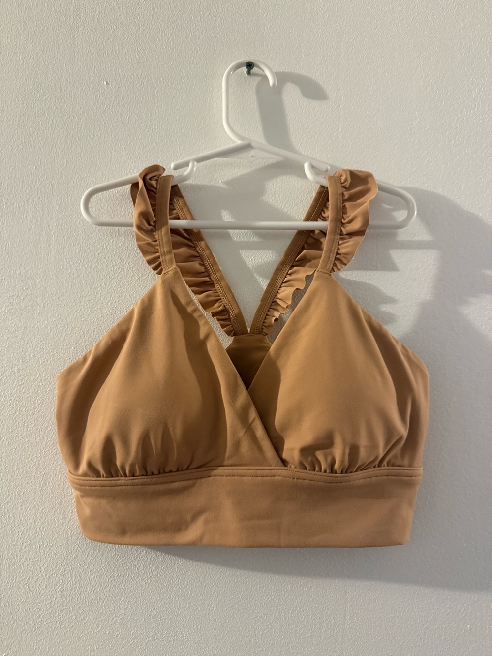 Aerie Offline Ruffled Strap Bralette - Tan
